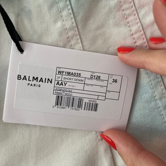 Balmain NWT Tie Dye Shorts - Picture 4 of 6